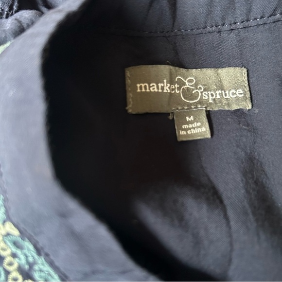 Market & Spruce Women’s Sleeveless Dress Size M  Knee Length Elastic Waist - Picture 8 of 10